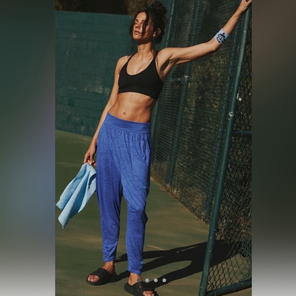 NWT Free People Movement Diya Harem Pant / Radiant Royal Blue  Size: S